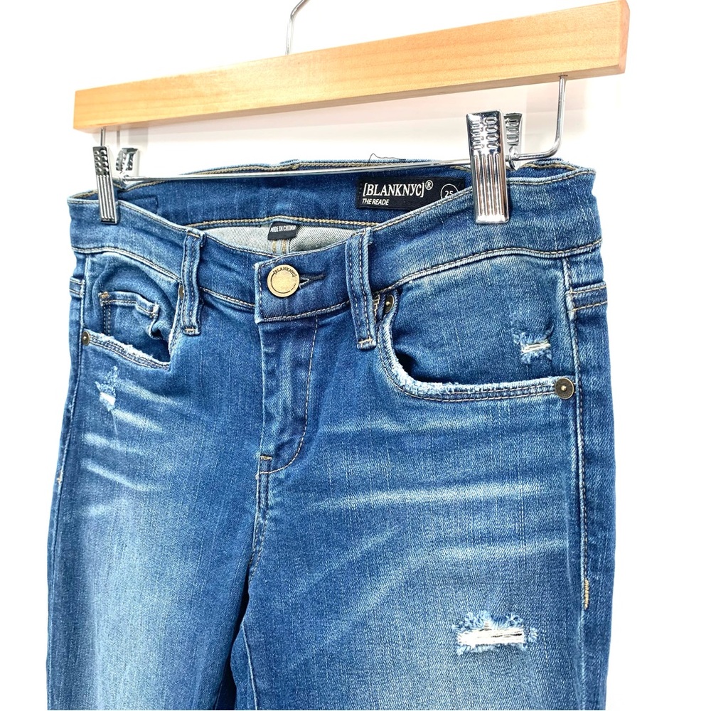 Blank NYC Jeans The Reade Classic Skinny Jeans Size 25 Distressed 2016 Skinny